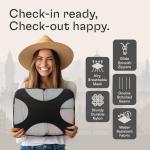 Shacke 6 Set Packing Cubes for Travel - Compression Packing Bags/Travel Organizer - Luggage Organizer Bags for Traveling - Travel Essentials for Women - Cruise Must Haves Packing List (Pure Black)