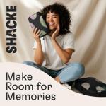 Shacke 6 Set Packing Cubes for Travel - Compression Packing Bags/Travel Organizer - Luggage Organizer Bags for Traveling - Travel Essentials for Women - Cruise Must Haves Packing List (Pure Black)