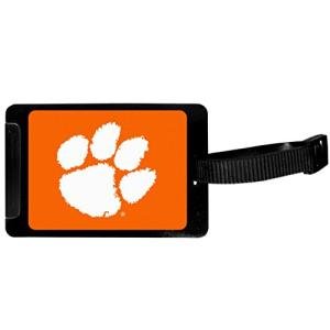 Siskiyou Sports Unisex NCAA Clemson Tigers Luggage Tag, Black, 3.25"