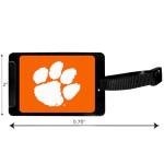 Siskiyou Sports Unisex NCAA Clemson Tigers Luggage Tag, Black, 3.25"