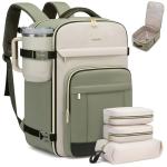 LOVEVOOK 50L Travel Backpack for Women & Men - 18 Inch Carry On Backpack & Personal Item Backpack for Airlines, Spacious and Durable Design, with 3 Packing Cubes