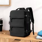 coowoz Large Travel Backpack For Women Men, Carry On Backpack,Hiking Backpack Waterproof Outdoor Sports Rucksack Casual Daypack Expandable Heavy Duty Extra large Backpack Black Expansion