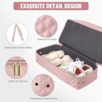 Travel Duffle Bag, Weekender Bags for Women with Shoe Compartment & Wet Toiletry Pocket , Carry on Overnight Hospital Bag for Woman Labor Delivery, Gym, Trip, Ideal Christmas Gift for Women Pink