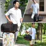 Dimayar Expandable Duffle Bag for Men, 50L Large-Capacity Weekender, Water-Resistant Mens Duffle Bags for Traveling, Lightweight & Durable Overnight Carry-On, Versatile Gym and Travel Bag