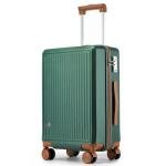 Hulsin Carry on Luggage with Spinner Wheels, 22x14x9 Airline Approved Carry-on Suitcase, Small Hardside Luggage with TSA Lock,Hard Shell Suitcase,Hard Case for Travel (Green, 20-Inch)