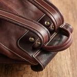 Cowhide Oil Wax Top Layer Cowhide Backpack, Retro Tree SAP Leather Handcrafted Travel Bag, Vegetable-tanned Leather Backpack