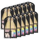 Univivi 40 Inch Kids Dance Costume Garment Bag, Dance Competition Garment Bags for Teens With 3 Medium Clear Zipper Pockets for Storage And Travel (Black) - 12 Pack
