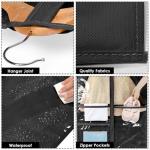 Univivi 40 Inch Kids Dance Costume Garment Bag, Dance Competition Garment Bags for Teens With 3 Medium Clear Zipper Pockets for Storage And Travel (Black) - 12 Pack