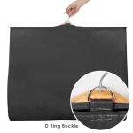 Univivi 40 Inch Kids Dance Costume Garment Bag, Dance Competition Garment Bags for Teens With 3 Medium Clear Zipper Pockets for Storage And Travel (Black) - 12 Pack