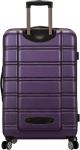 Rockland Melbourne Hardside Expandable Spinner Wheel Luggage, Purple, Checked-Medium 24-Inch