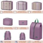 8 Set Packing Cubes for Travel Suitcase Organizer Bags Luggage Packing Cubes Set Travel Essentials Accessories Gifts for Women