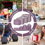 8 Set Packing Cubes for Travel Suitcase Organizer Bags Luggage Packing Cubes Set Travel Essentials Accessories Gifts for Women