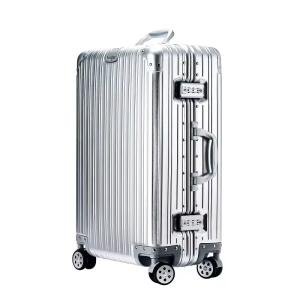 20/24/26/29 Inch Lightweight Aluminum-Magnesium Alloy Carry-on Suitcase - Cabin Luggage Business Travel Trolley w/Spinner Wheels
