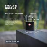 UP Security TSA Locks for Luggage with Keys, Travel Luggage Locks TSA Approved 4 Pack, Small Padlock with Key, Keyed Alike Mini Padlock for Suitcase, Backpack, Bag, Zipper, Case, Box, Small Locker