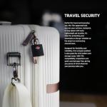 UP Security TSA Locks for Luggage with Keys, Travel Luggage Locks TSA Approved 4 Pack, Small Padlock with Key, Keyed Alike Mini Padlock for Suitcase, Backpack, Bag, Zipper, Case, Box, Small Locker