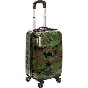 Rockland Safari Hardside Spinner Wheel Luggage, CAMO, Carry-On 20"