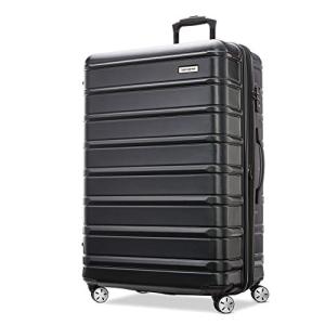 Samsonite Omni 2 28-Inch Large Checked Hardside Luggage with 360° Spinner Wheels - Scratch Resistant Hardshell - TSA Lock - Expandable Polycarbonate Shell for Lightweight Travel - Midnight Black