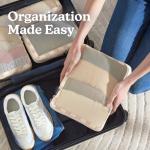 Vandel Space-Saving Compression Packing Cubes for Women, Men, Compressible Carry On Suit Case Organizer Luggage Packing Cubes for Travel Organizer Bags for Luggage and Backpacks, Suitcase Cube