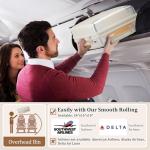 Joyway 20 Inch Carry On Luggage Airline Approved, PP Hardside Carry On Suitcase with Spinner Wheels and TSA Lock, Lightweight Luggage with Anti-Collision Corner (White, 20 Inch)