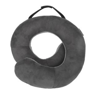 Travelon Deluxe Wrap-n-Rest Pillow, Dark Gray/Light Gray