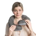 Travelon Deluxe Wrap-n-Rest Pillow, Dark Gray/Light Gray