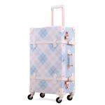 Large Capacity Vintage Suitcase 20-inch Rolling Luggage Boardable PU High Quality Suitcase Set 20/24/26 inch