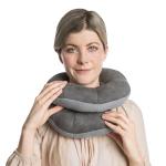 Travelon Deluxe Wrap-n-Rest Pillow, Dark Gray/Light Gray