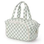 Narwey Travel Toiletry Bag, Wide-open Large Toiletry Bags for Traveling Women, Checkered Travel Bag for Toiletries Cosmetic Makeup Bag Organizer, Skincare Make Up Bag (Mint Green Checkerboard)
