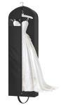 KEETDY 72" Wedding Dress Garment Bag for Travel with 4" Gusseted Long Hanging Dress Bags for Gowns for Women Garment Cover Clothes Storage for Closet, Black