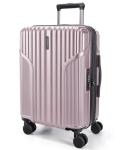 BAGSMART Carry On Luggage 22x14x9 Airline Approved, luggage with Spinner Wheels, 20 Inch Expandable Hardside Carry On Suitcase with TSA Lock Rolling Travel suitcase Carry-On, Pink Lavender