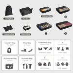 8 Set Packing Cubes for Travel,Luggage Organizers for Travel Accessories