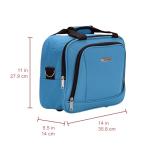 Rockland Fashion Softside Upright Luggage Set, Expandable, Wheel, Telescopic Handle,Turquoise, 2-Piece (14/19)