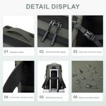 BAGOK Carry On Travel Backpack, 35L-40L Expandable Extra Large Airline Approved,Lightweight Daypack for Men and Women（Green）