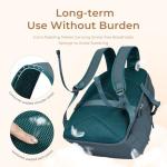 CLUCI 17.3 Inch Laptop Backpack for Women, Anti Theft Travel Backpack, Puffer Quilted Work Backpack, Water Resistant College Bookbag, Carry on backpack with RFID(Green)