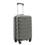 Travelers Club Harper Luggage, Charcoal, 22-Inch Carry-On