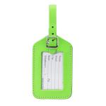 Lewis N Clark ID20GRNHT Rectangular Neon Luggage Tag - Green