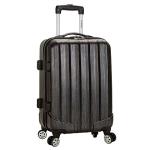 Rockland Melbourne Hardside Expandable Spinner Wheel Luggage, Metallic, Carry-On 20-Inch