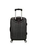 Rockland Melbourne Hardside Expandable Spinner Wheel Luggage, Metallic, Carry-On 20-Inch