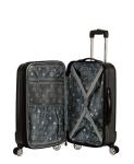 Rockland Melbourne Hardside Expandable Spinner Wheel Luggage, Metallic, Carry-On 20-Inch