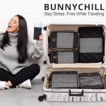 Expandable Compression Packing Cubes for Suitcases,6 Set Lightweight Compressible Travel Packing Organizer for Carry on Suitcase,Organizer Bags Set as Travel Essentials for Women