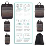 Expandable Compression Packing Cubes for Suitcases,6 Set Lightweight Compressible Travel Packing Organizer for Carry on Suitcase,Organizer Bags Set as Travel Essentials for Women