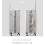 20"22"24"26 Inch Travel Suitcase Aluminum frame Trolley Case Carry-on Luggage with Cup Holder Boarding Box Rolling Luggage