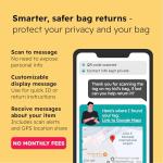 Smart Luggage Tags | Privacy QR Code Luggage Tag Keeps Personal info Private | Customizable Travel Suitcase Tags for Women Men | Use with GPS Bag Locator Tracking Tags, Air Tag for Android or iOS