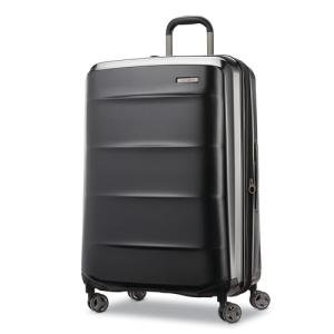 Samsonite Octiv Lightweight Hardshell 28-Inch Large Checked Luggage - Durable & Impact Resistant, 360° Aero Trac Spinner Wheels, Adjustable Telescopic Handle, Expandable, TSA Approved Lock - Black