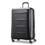 Samsonite Octiv Lightweight Hardshell 28-Inch Large Checked Luggage - Durable & Impact Resistant, 360° Aero Trac Spinner Wheels, Adjustable Telescopic Handle, Expandable, TSA Approved Lock - Black
