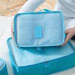 6 Set Packing Cubes for Travel Luggage Packing Bags Reusable Lightweight Suitcase Organizer Cubes Set for Travel Accessories (Sky Blue)