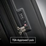 Samsonite Octiv Lightweight Hardshell 28-Inch Large Checked Luggage - Durable & Impact Resistant, 360° Aero Trac Spinner Wheels, Adjustable Telescopic Handle, Expandable, TSA Approved Lock - Black