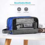 Gonex Travel Toiletry Bag Nylon, Shaving Bag Toiletry Organizer Blue