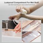 Everfun Hanging Travel Toiletry Bag Christmas Gifts for Women Traveling With Leakproof Compartment Makeup Cosmetic Organizer Dopp Kit Travel Accessories Essentials Must Have