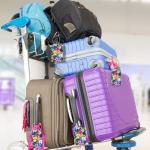 2Pack Luggage Tags for Suitcases, Cute Unique Pu Leather Cruise Luggage Tag with Privacy Cover ID Label Address Card and Metal Ring Suitable for Women Men Kids Travel Bag Colorful Flowers 1